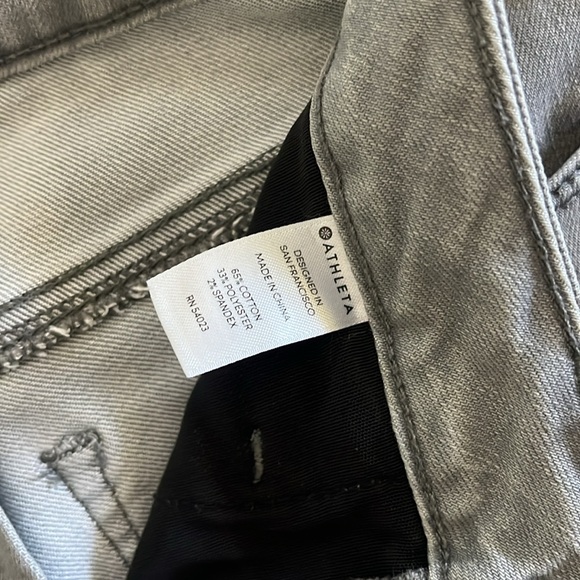 Athleta Sculptek Kenai Gray Cropped Jeans 24” inseam - Picture 7 of 10